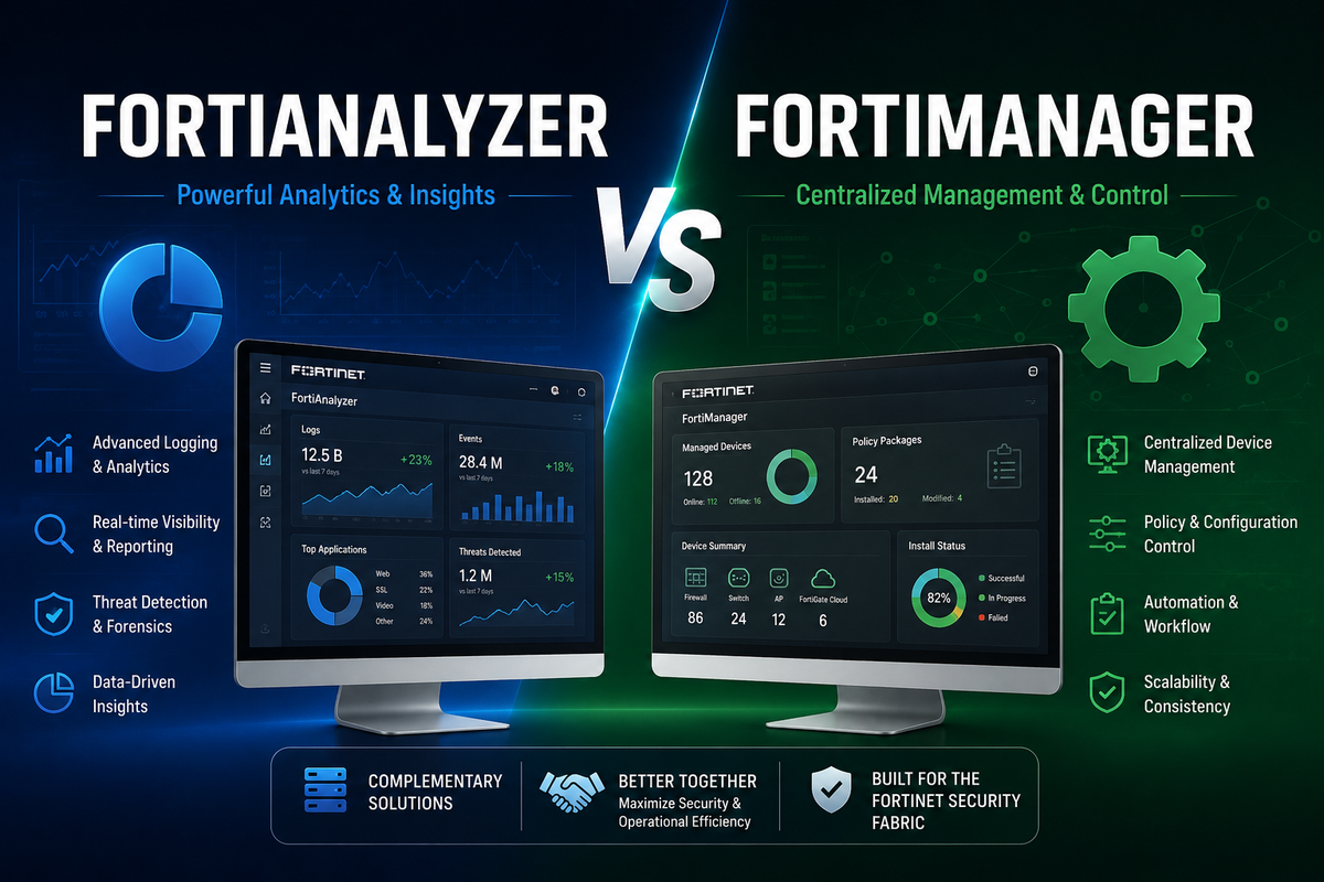 FortiAnalyzer vs FortiManager: What Is the Difference?