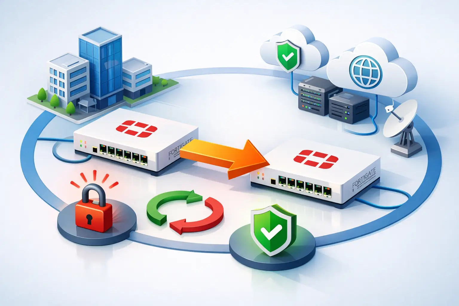 FortiGate Failover Deployment Example for Business